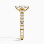 Anthology Three-Quarter Coverage Diamond Ring Yellow Gold 18k Marquise Engagement Ring