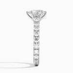 Anthology Three-Quarter Coverage Diamond Ring Platinum Pear Engagement Ring
