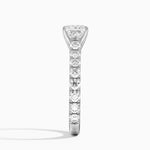 Anthology Three-Quarter Coverage Diamond Ring Platinum Princess Engagement Ring