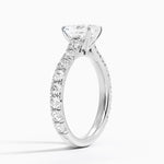 Anthology Three-Quarter Coverage Diamond Ring Platinum Radiant Engagement Ring