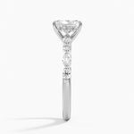 Versailles Hidden Halo Diamond Ring Platinum Radiant Engagement Ring