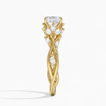 Secret Garden Diamond Ring (1/2 ct. tw.) Yellow Gold 18k Asscher Engagement Ring