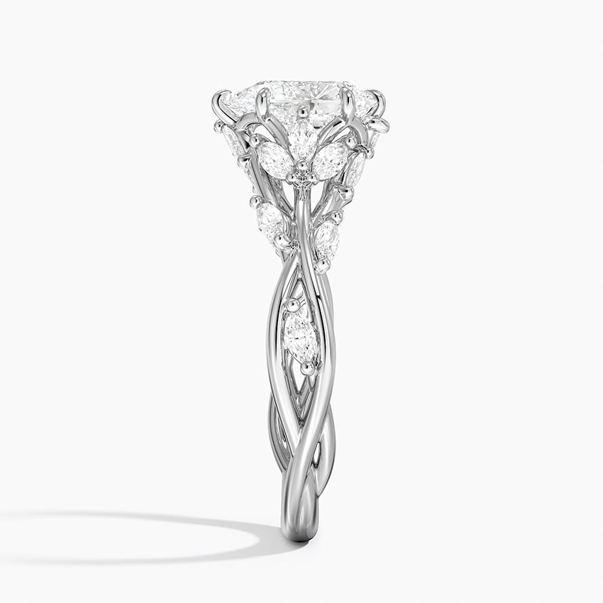 Secret Garden Diamond Ring (1/2 ct. tw.) Platinum Pear Engagement Ring