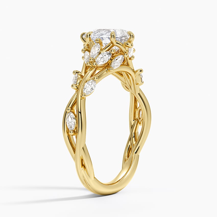 Secret Garden Diamond Ring (1/2 ct. tw.) Yellow Gold 18k Pear Engagement Ring