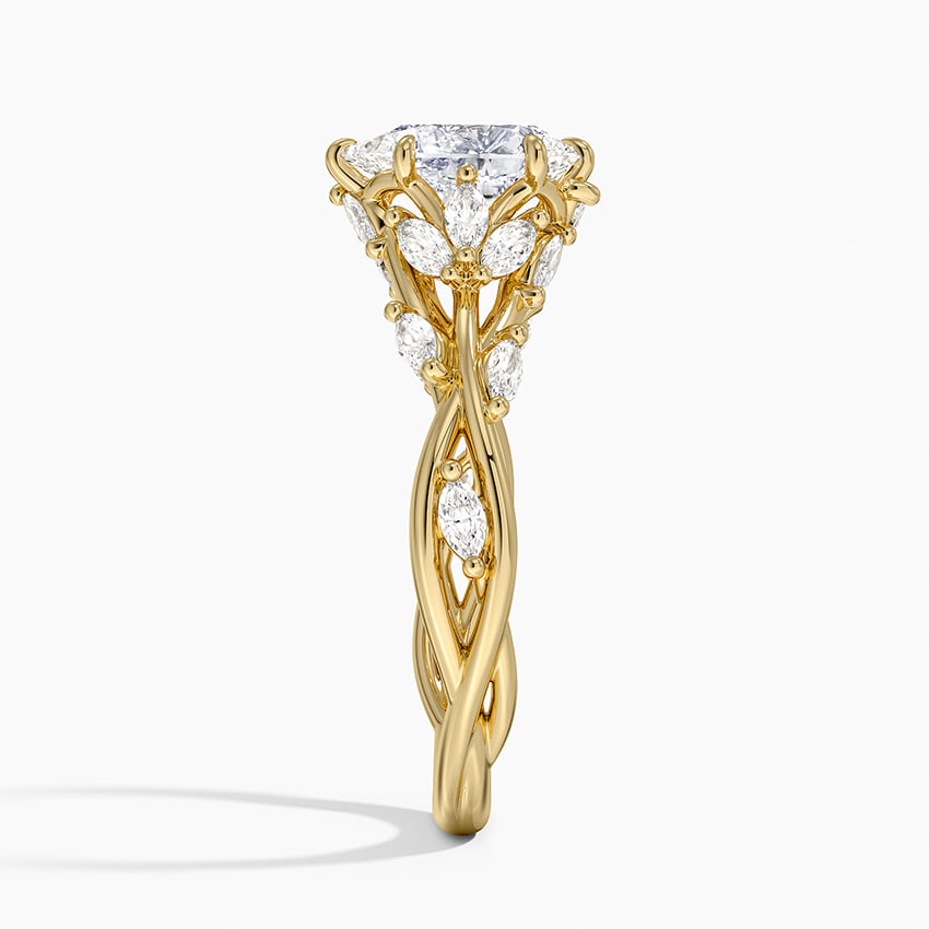 Secret Garden Diamond Ring (1/2 ct. tw.) Yellow Gold 18k Pear Engagement Ring