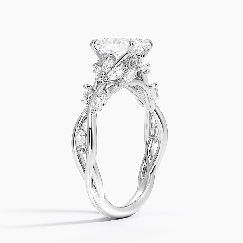 Secret Garden Diamond Ring (1/2 ct. tw.) Platinum Radiant Engagement Ring
