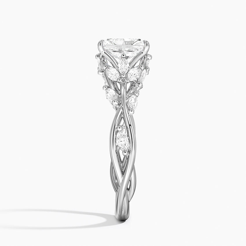 Secret Garden Diamond Ring (1/2 ct. tw.) Platinum Radiant Engagement Ring