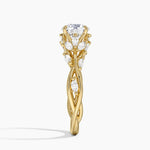 Secret Garden Diamond Ring (1/2 ct. tw.) Yellow Gold 18k Round Engagement Ring
