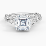 Secret Garden Diamond Ring (1/2 ct. tw.) Platinum Asscher Engagement Ring