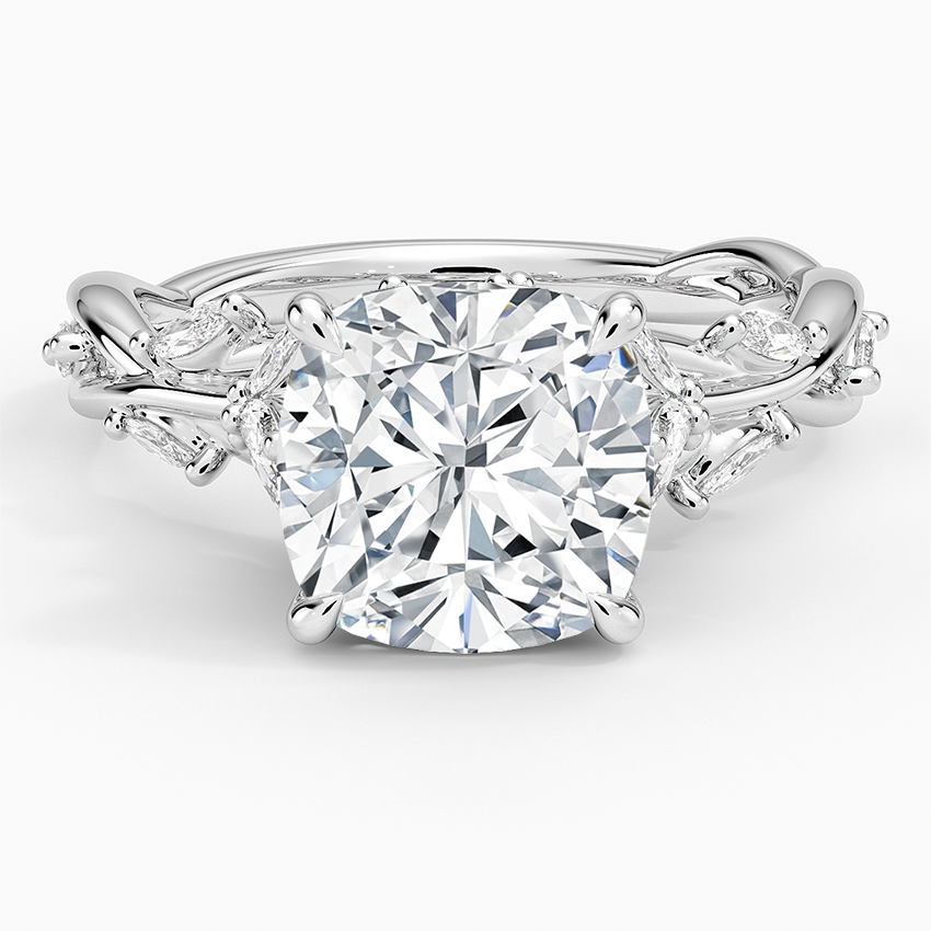 Secret Garden Diamond Ring (1/2 ct. tw.) Platinum Cushion Engagement Ring