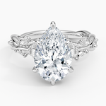 Secret Garden Diamond Ring (1/2 ct. tw.) Platinum Pear Engagement Ring