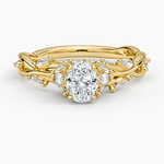 Secret Garden Diamond Ring (1/2 ct. tw.) Yellow Gold 18k Oval Engagement Ring