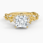 Secret Garden Diamond Ring (1/2 ct. tw.) Yellow Gold 18k Princess Engagement Ring