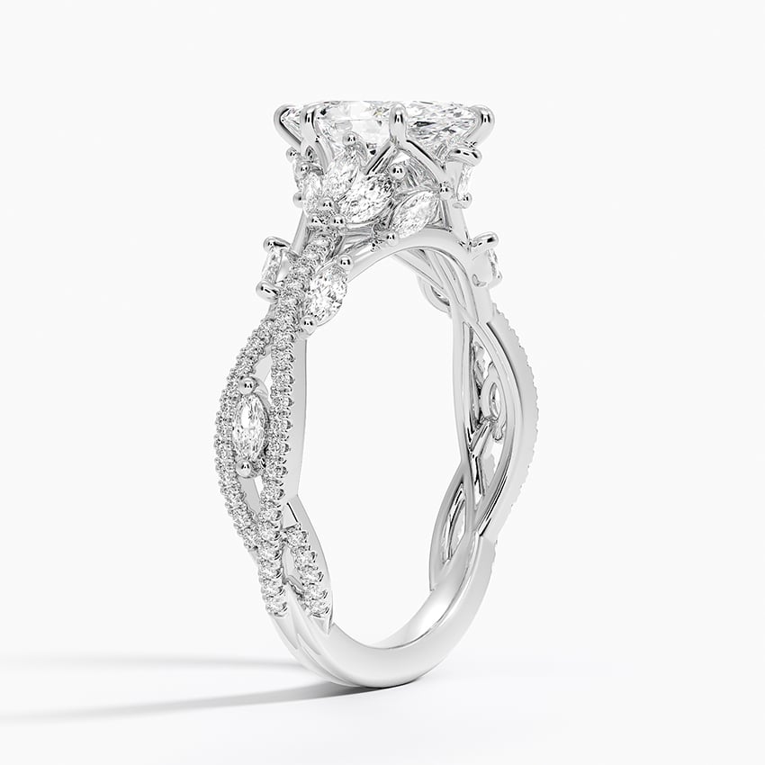 Luxe Secret Garden Diamond Ring (3/4 ct. tw.) Platinum Marquise Engagement Ring