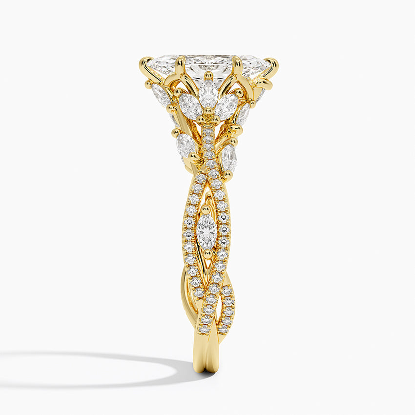 Luxe Secret Garden Diamond Ring (3/4 ct. tw.) Yellow Gold 18k Marquise Engagement Ring