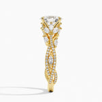 Luxe Secret Garden Diamond Ring (3/4 ct. tw.) Yellow Gold 18k Oval Engagement Ring