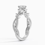 Luxe Secret Garden Diamond Ring (3/4 ct. tw.) Platinum Pear Engagement Ring