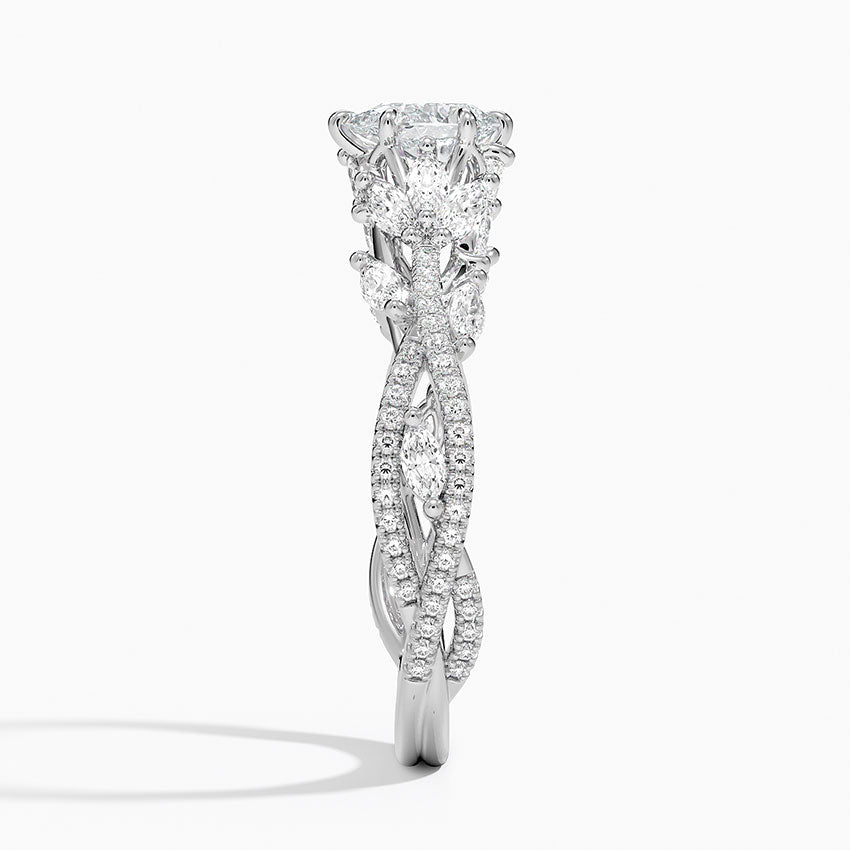 Luxe Secret Garden Diamond Ring (3/4 ct. tw.) Platinum Pear Engagement Ring