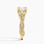 Luxe Secret Garden Diamond Ring (3/4 ct. tw.) Yellow Gold 18k Radiant Engagement Ring