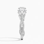 Luxe Secret Garden Diamond Ring (3/4 ct. tw.) Platinum Round Engagement Ring