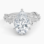Luxe Secret Garden Diamond Ring (3/4 ct. tw.) Platinum Pear Engagement Ring