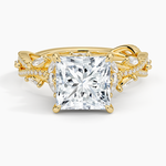 Luxe Secret Garden Diamond Ring (3/4 ct. tw.) Yellow Gold 18k Princess Engagement Ring