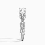 Secret Garden Three Stone Diamond Ring (3/4 ct. tw.) Platinum Cushion Engagement Ring