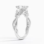 Secret Garden Three Stone Diamond Ring (3/4 ct. tw.) Platinum Marquise Engagement Ring