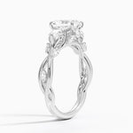 Secret Garden Three Stone Diamond Ring (3/4 ct. tw.) Platinum Radiant Engagement Ring