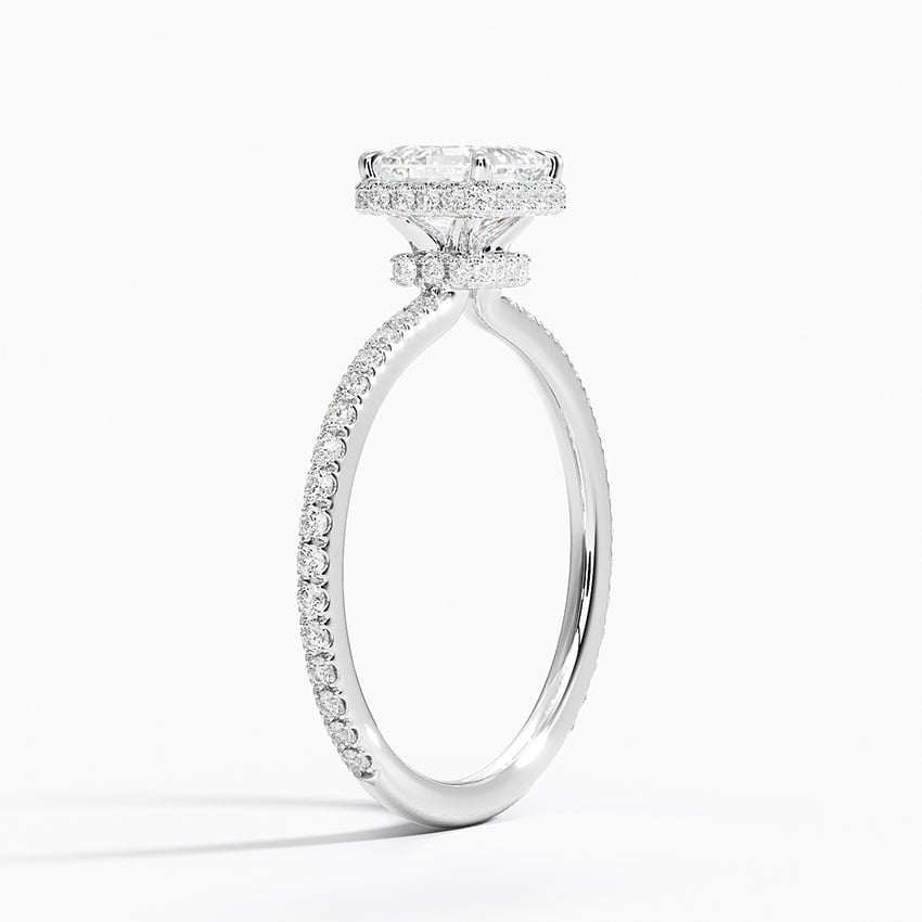 Gala Diamond Ring Platinum Asscher Engagement Ring