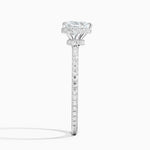 Gala Diamond Ring Platinum Heart Engagement Ring