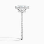 Gala Diamond Ring Platinum Marquise Engagement Ring