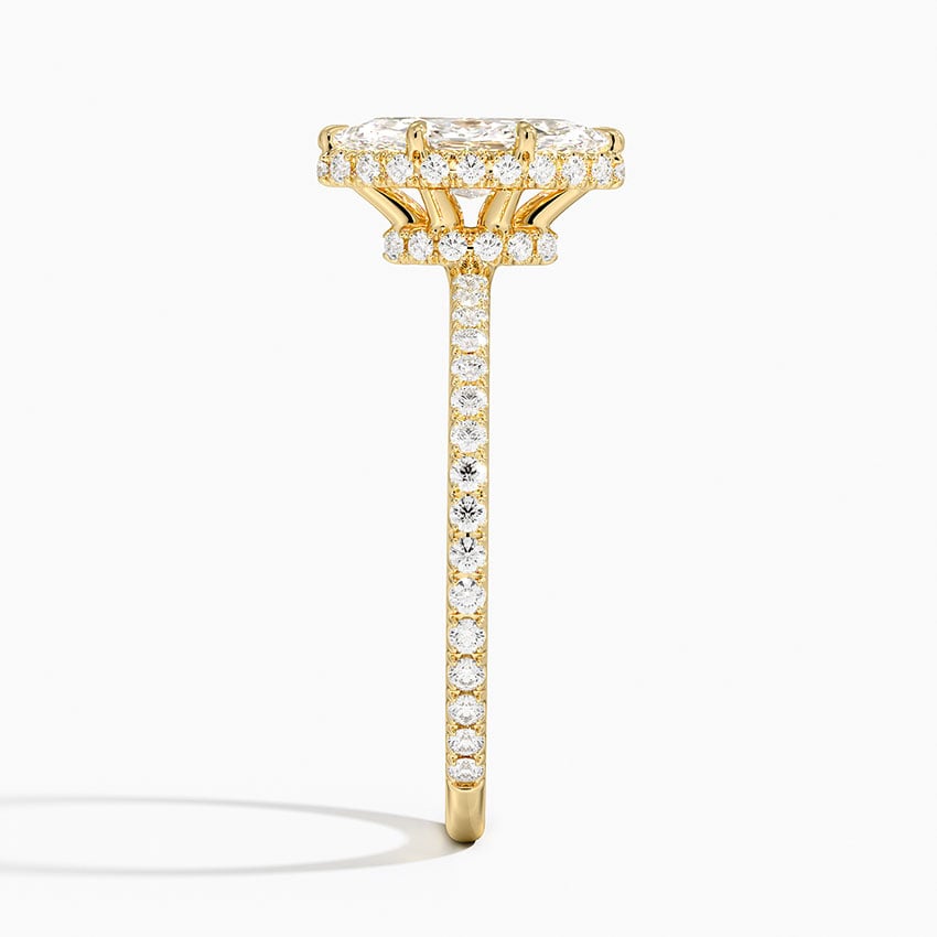 Gala Diamond Ring Yellow Gold 18k Marquise Engagement Ring