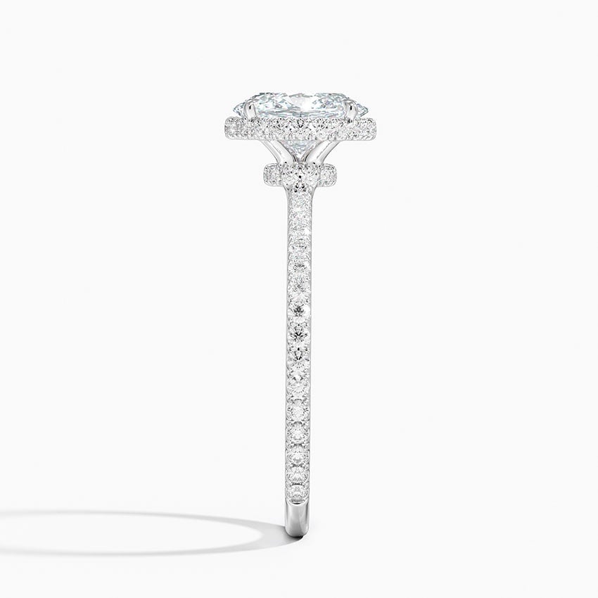 Gala Diamond Ring Platinum Oval Engagement Ring