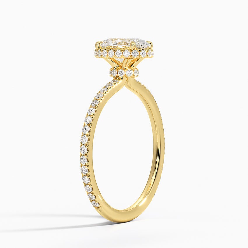Gala Diamond Ring Yellow Gold 18k Oval Engagement Ring