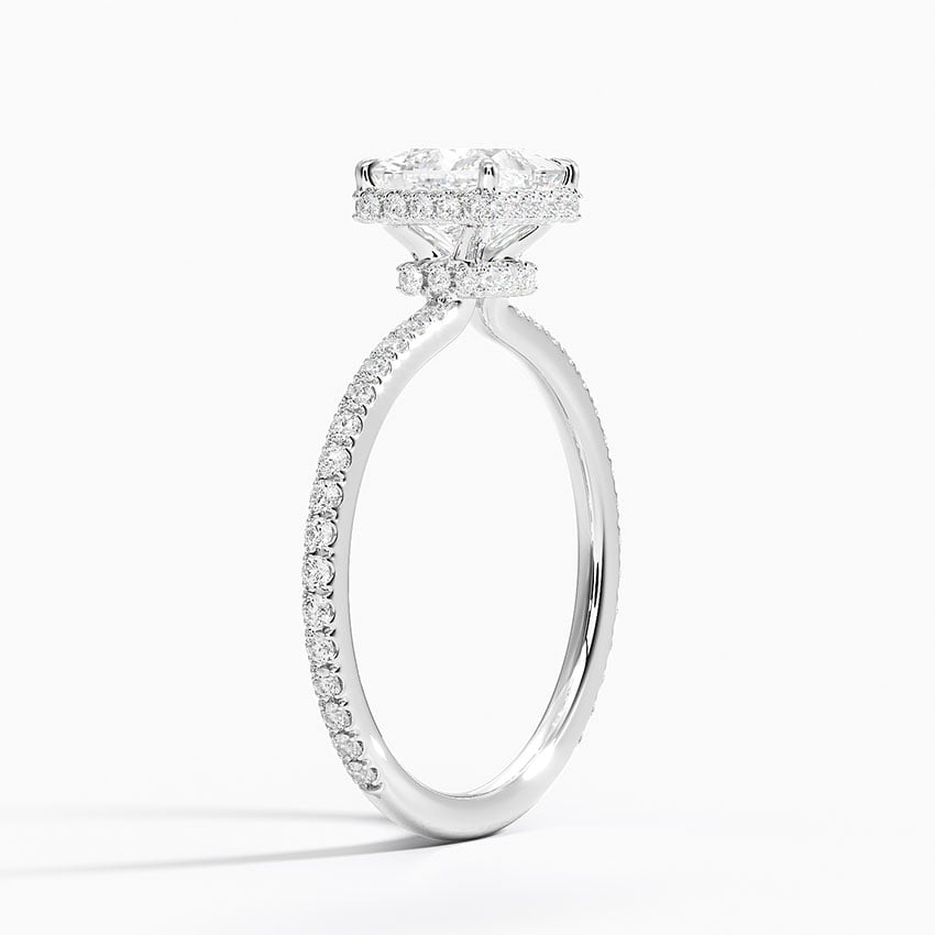 Gala Diamond Ring Platinum Princess Engagement Ring