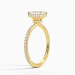 Gala Diamond Ring Yellow Gold 18k Radiant Engagement Ring