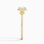 Gala Diamond Ring Yellow Gold 18k Radiant Engagement Ring