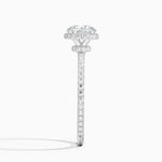 Gala Diamond Ring Platinum Round Engagement Ring