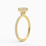 Gala Diamond Ring Yellow Gold 18k Round Engagement Ring