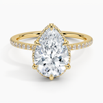 Gala Diamond Ring Yellow Gold 18k Pear Engagement Ring