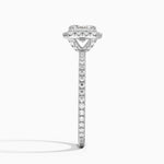 Waverly Halo Diamond Ring (1/2 ct. tw.) Platinum Asscher Engagement Ring
