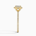 Waverly Halo Diamond Ring (1/2 ct. tw.) Yellow Gold 18k Asscher Engagement Ring