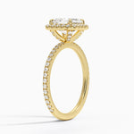 Waverly Halo Diamond Ring (1/2 ct. tw.) Yellow Gold 18k Asscher Engagement Ring