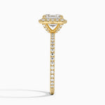 Waverly Halo Diamond Ring (1/2 ct. tw.) Yellow Gold 18k Asscher Engagement Ring