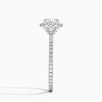 Waverly Halo Diamond Ring (1/2 ct. tw.) Platinum Cushion Engagement Ring
