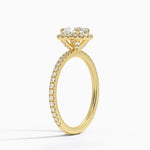 Waverly Halo Diamond Ring (1/2 ct. tw.) Yellow Gold 18k Cushion Engagement Ring