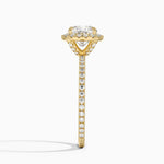 Waverly Halo Diamond Ring (1/2 ct. tw.) Yellow Gold 18k Cushion Engagement Ring