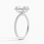 Waverly Halo Diamond Ring (1/2 ct. tw.) Platinum Emerald Engagement Ring