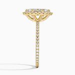 Waverly Halo Diamond Ring (1/2 ct. tw.) Yellow Gold 18k Marquise Engagement Ring